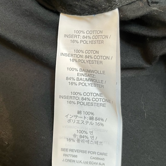 J Crew Black Long Sleeve Cotton Tunic Top Women M Classic - Picture 6 of 6